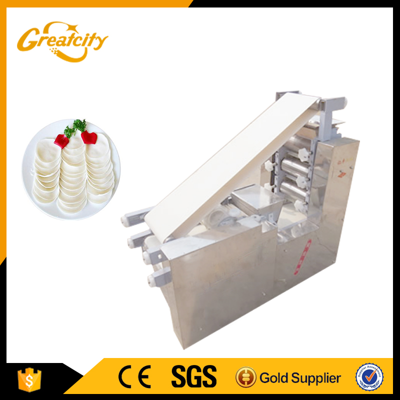 Automatic dumpling wrapper making machine spring roll skin maker crepe tortilla chapati roti machine