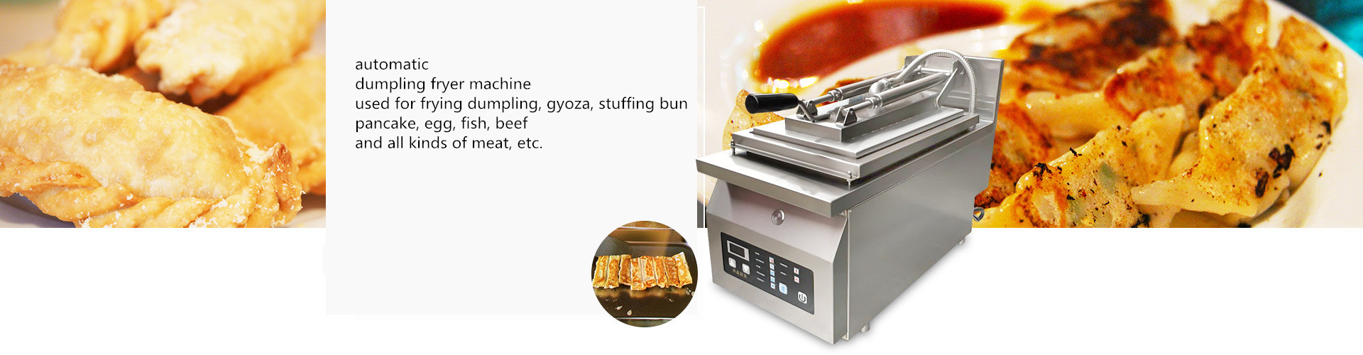 Single head electric dumpling frying machine